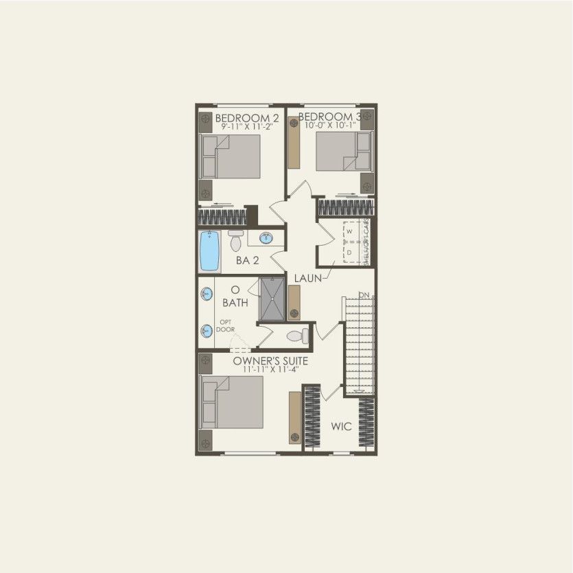 Third Floor 3 br / 2.5 ba