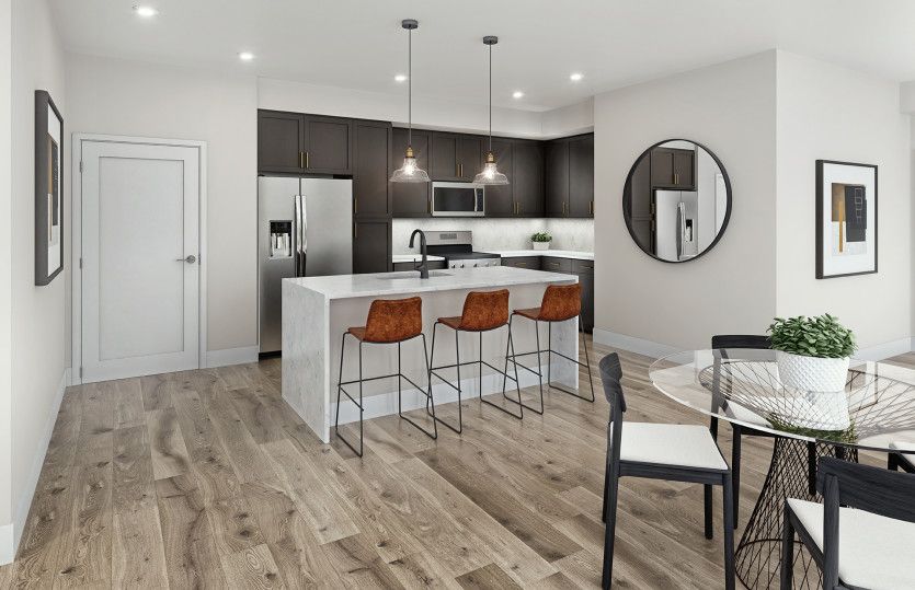 Bright kitchen with abundant cabinet space