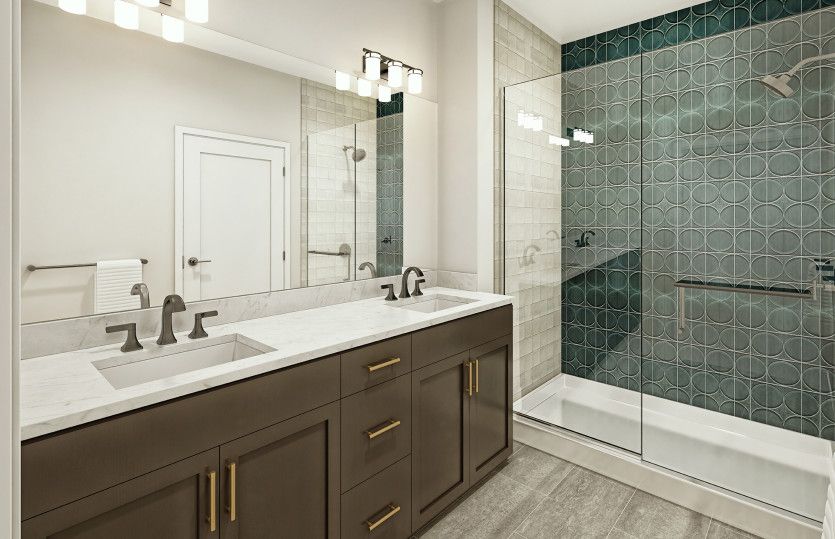 Owner's bathroom with walk in shower