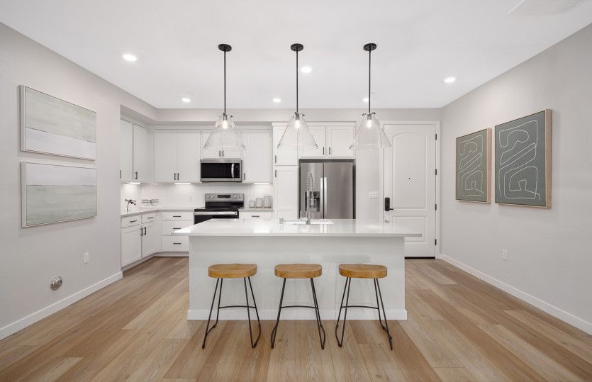 Bright kitchen with abundant cabinet space