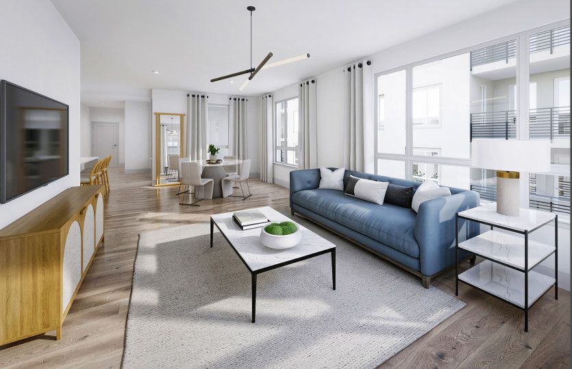 Functional open floorplan