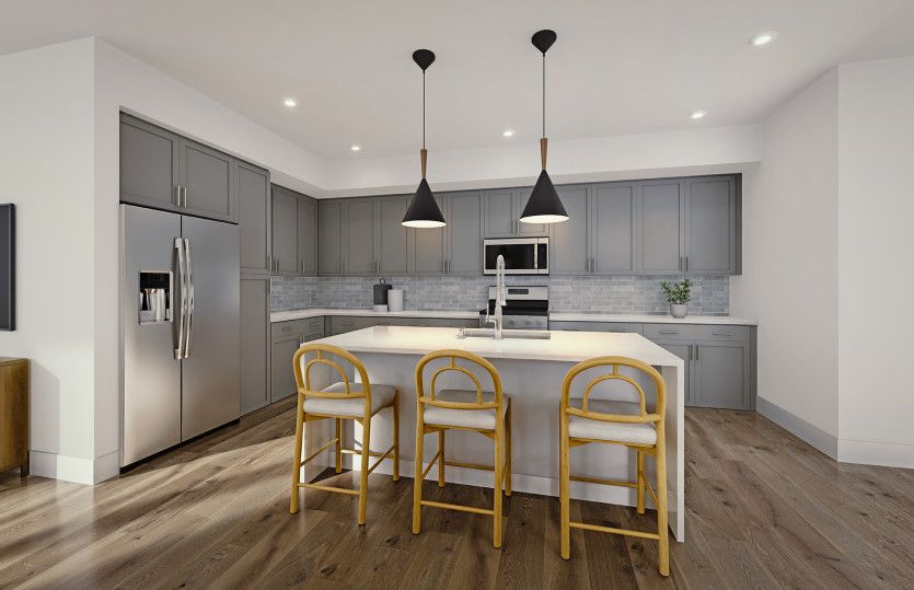 Gorgeous kitchen with large island