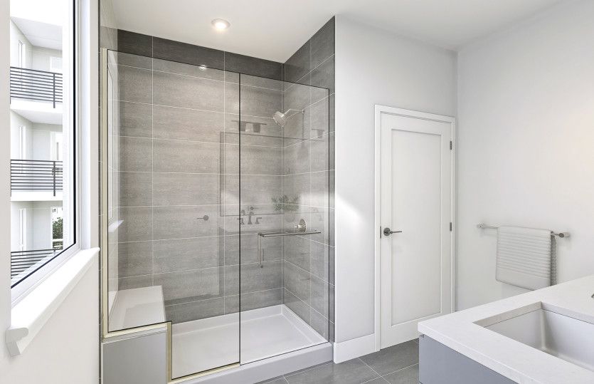Owner's bathroom with walk in shower