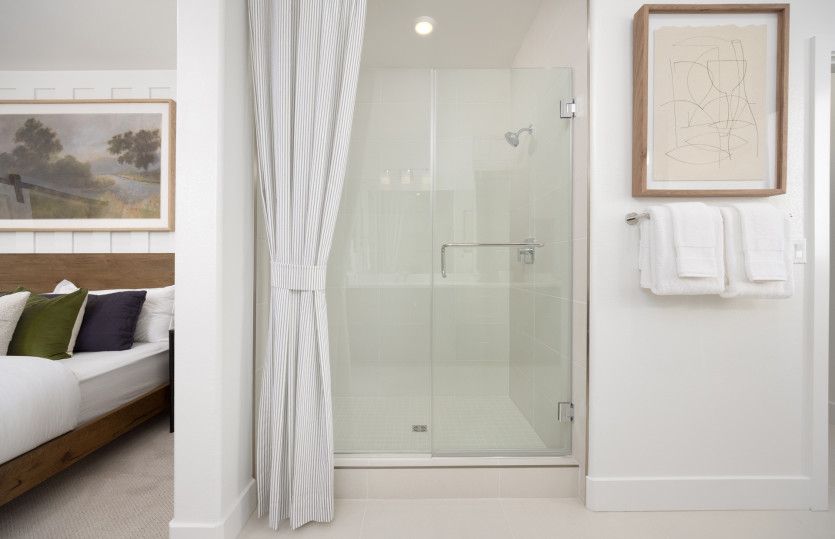 Owner's bathroom with walk in shower