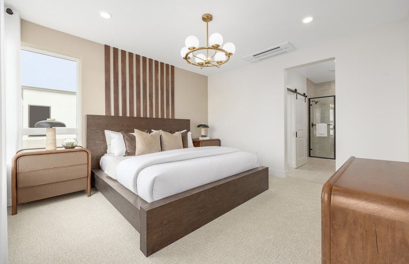 Spacious owner's suite with large windows