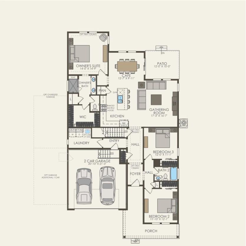 First Floor 3 br / 2 ba