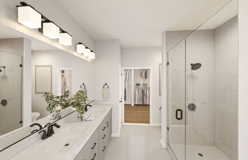 Luxurious Owner's Bath with Dual Sinks