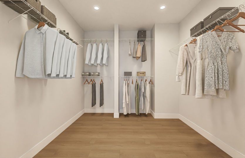 Spacious Owner's Walk-In Closet