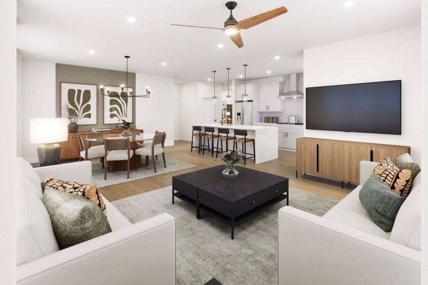 Gathering Room with Plenty of Areas for Seating