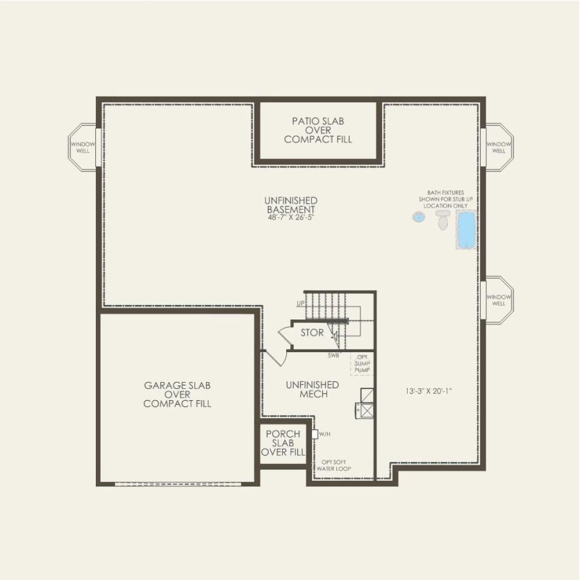 Basement 3 br / 2 ba