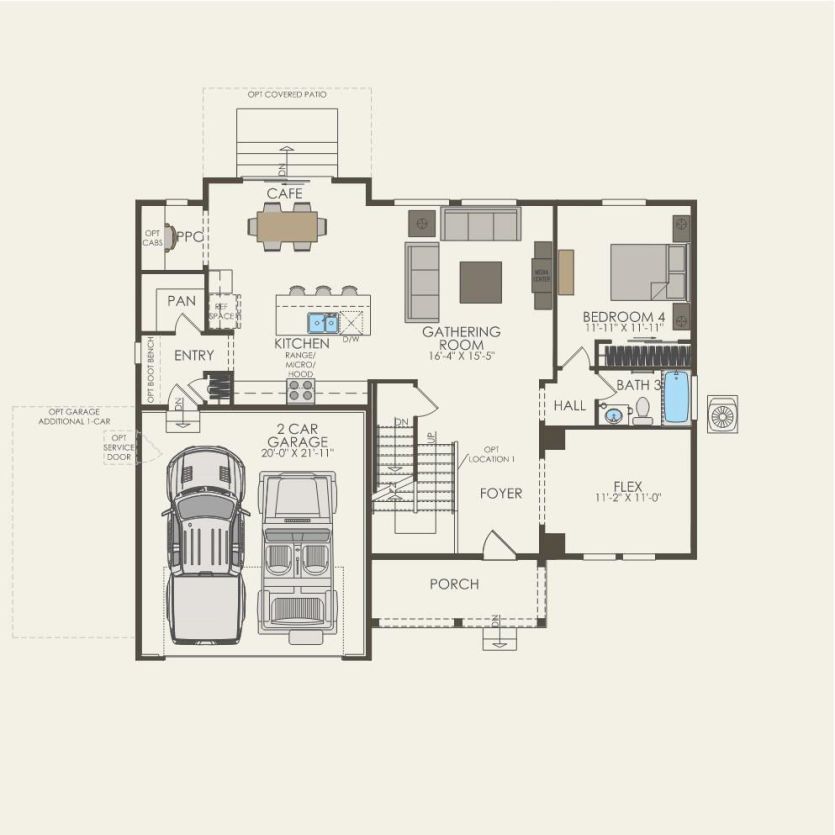 First Floor 4 br / 3 ba
