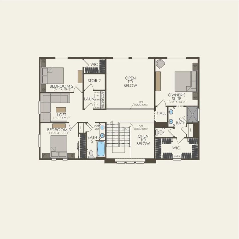 Second Floor 4 br / 3 ba