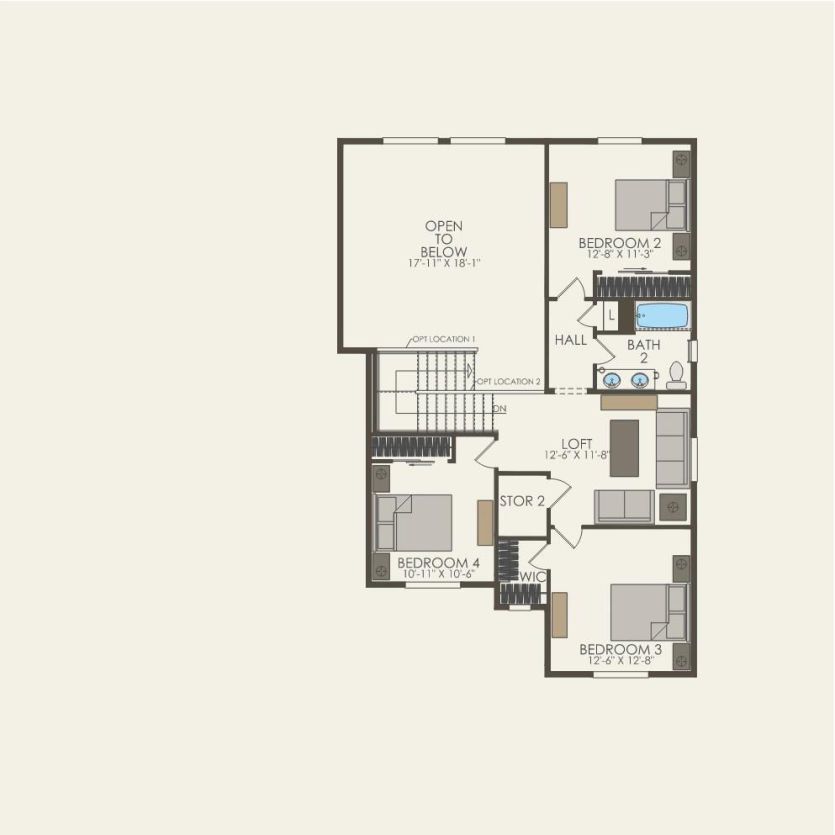 Second Floor 4 br / 2.5 ba