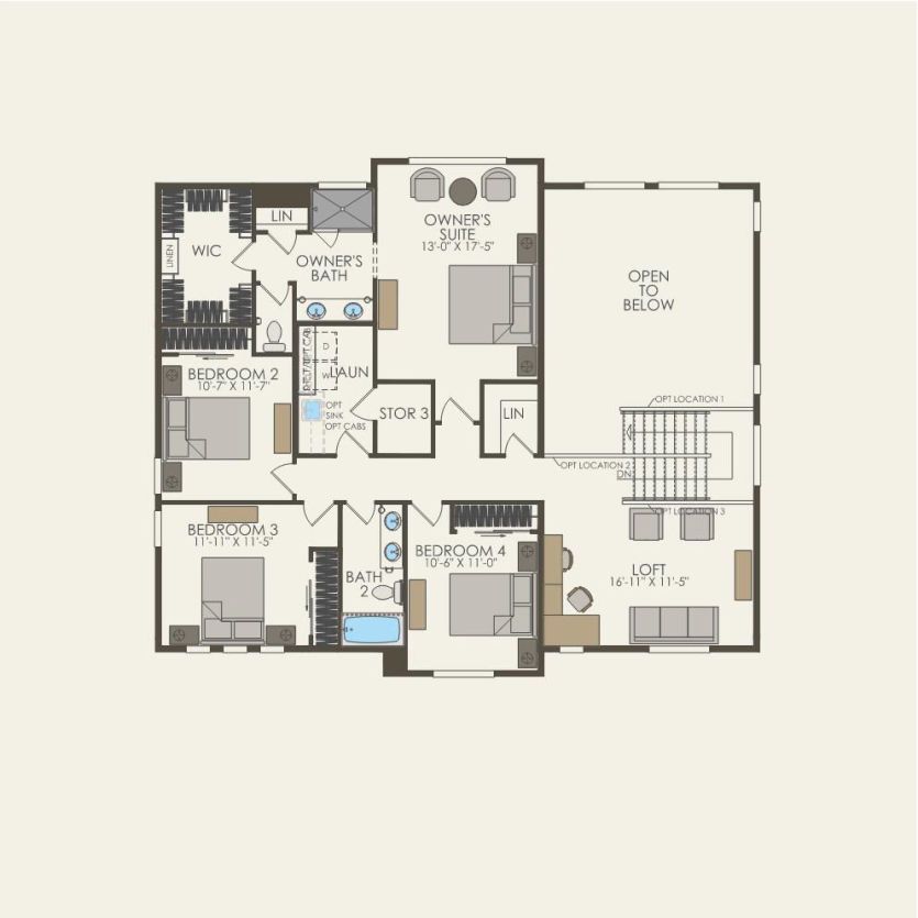 Second Floor 5 br / 3 ba