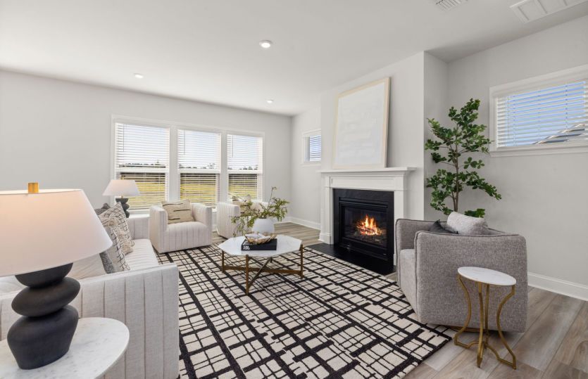 Living Room with Fireplace