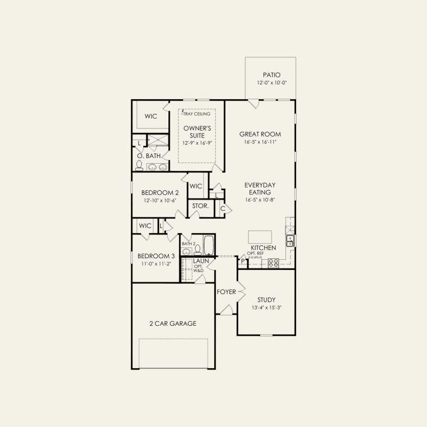 First Floor 3 br / 2 ba