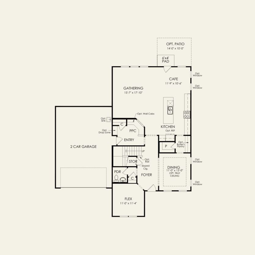 First Floor 4 br / 2 ba