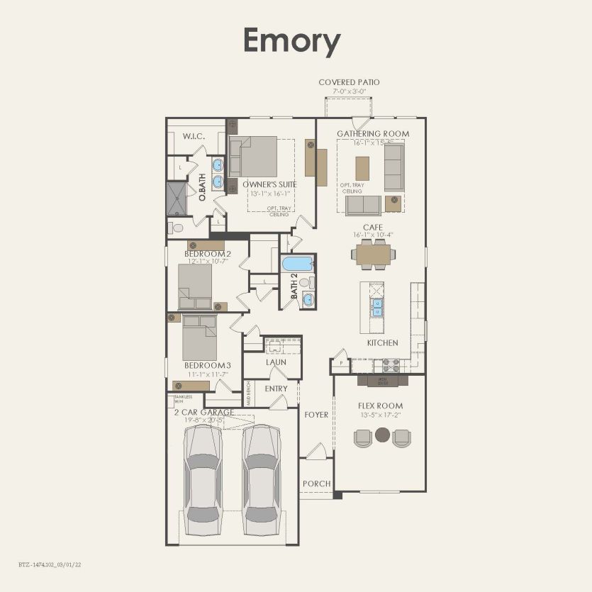 First Floor 3 br / 2 ba