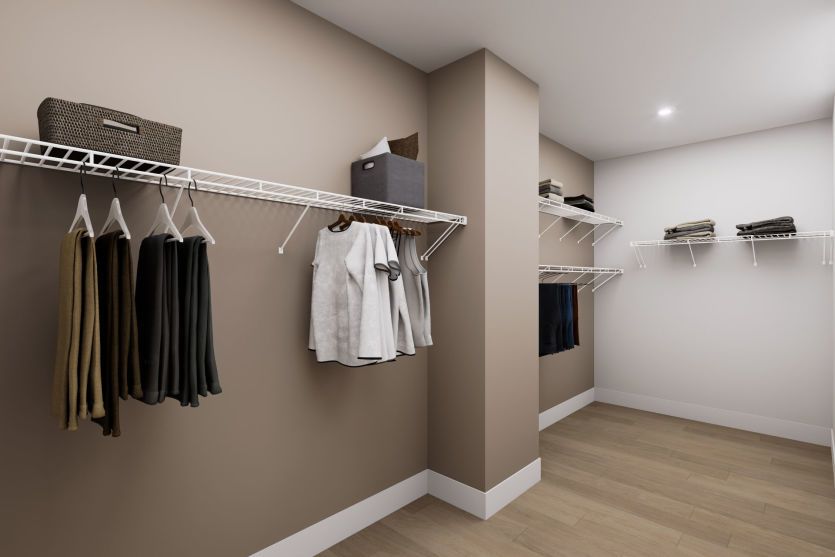 Spacious Owner's Walk-In Closet