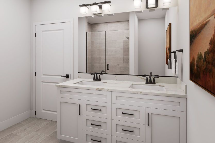 Luxurious Owner's Bath with Dual Sinks