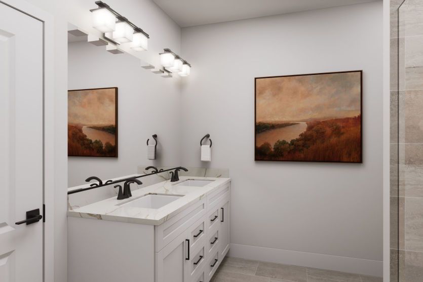 Luxurious Owner's Bath with Dual Sinks
