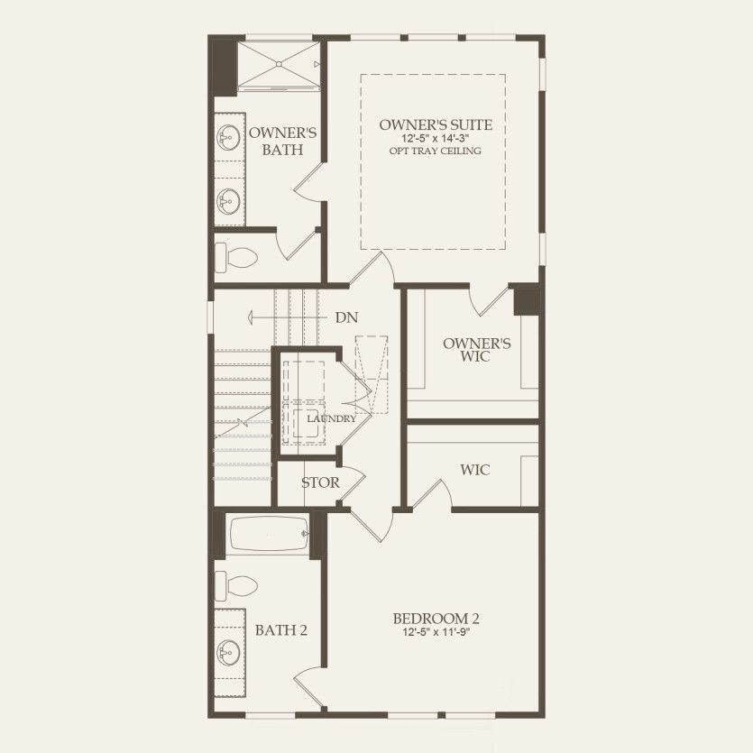 Third Floor 2 br / 2.5 ba