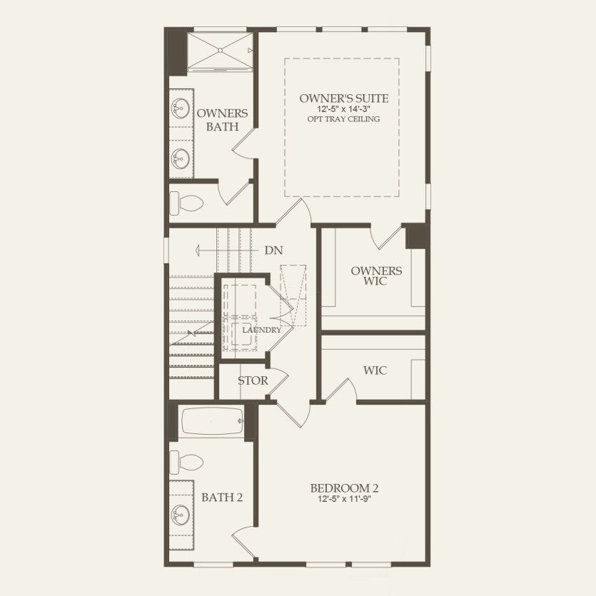 Third Floor 2 br / 2.5 ba