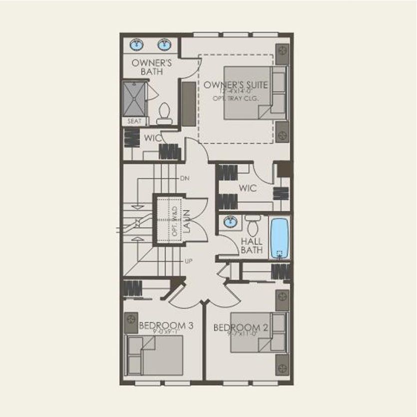 Third Floor 3 br / 2.5 ba