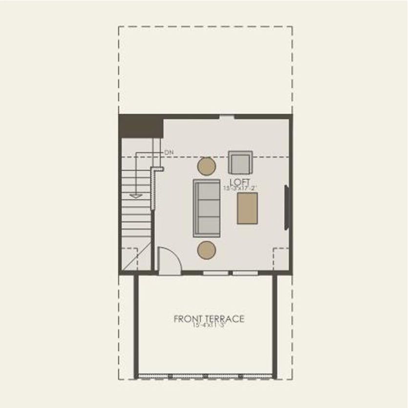 Fourth Floor 3 br / 2.5 ba
