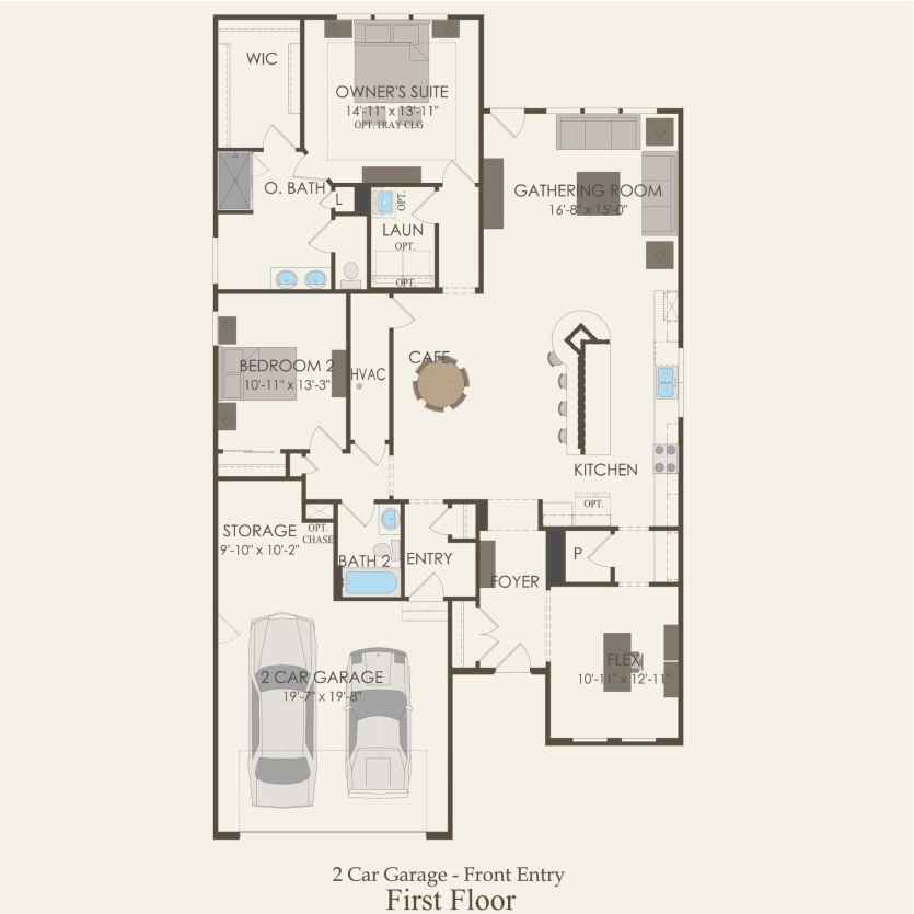 First Floor 2 br / 2 ba