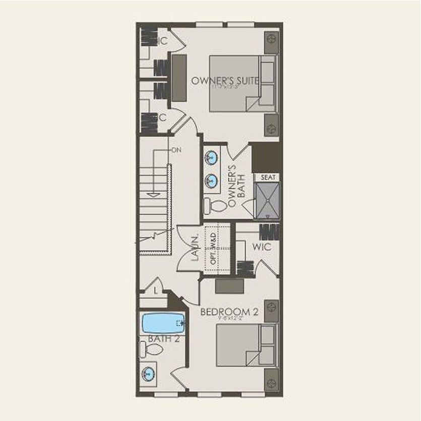 Third Floor 3 br / 3.5 ba