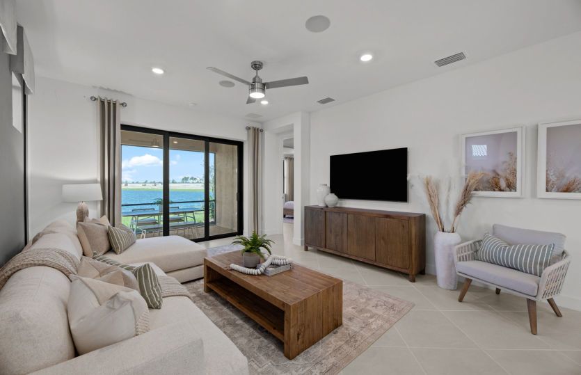 Gathering room windows for natural light
