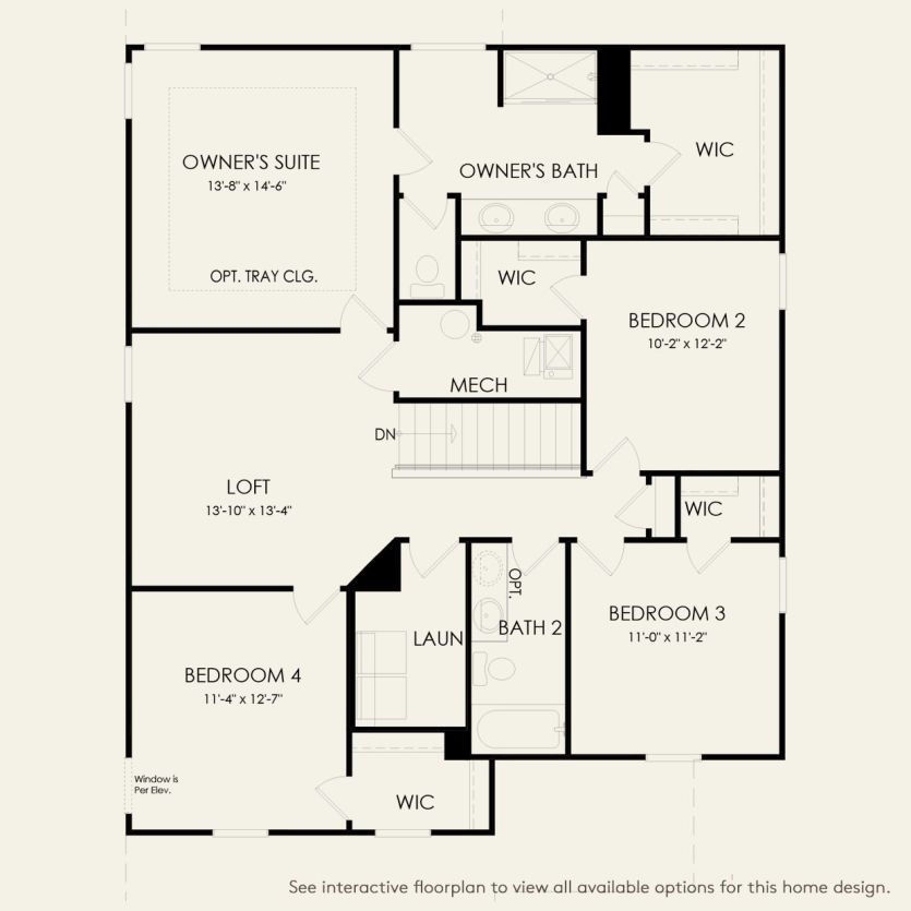 Second Floor 4 br / 2.5 ba