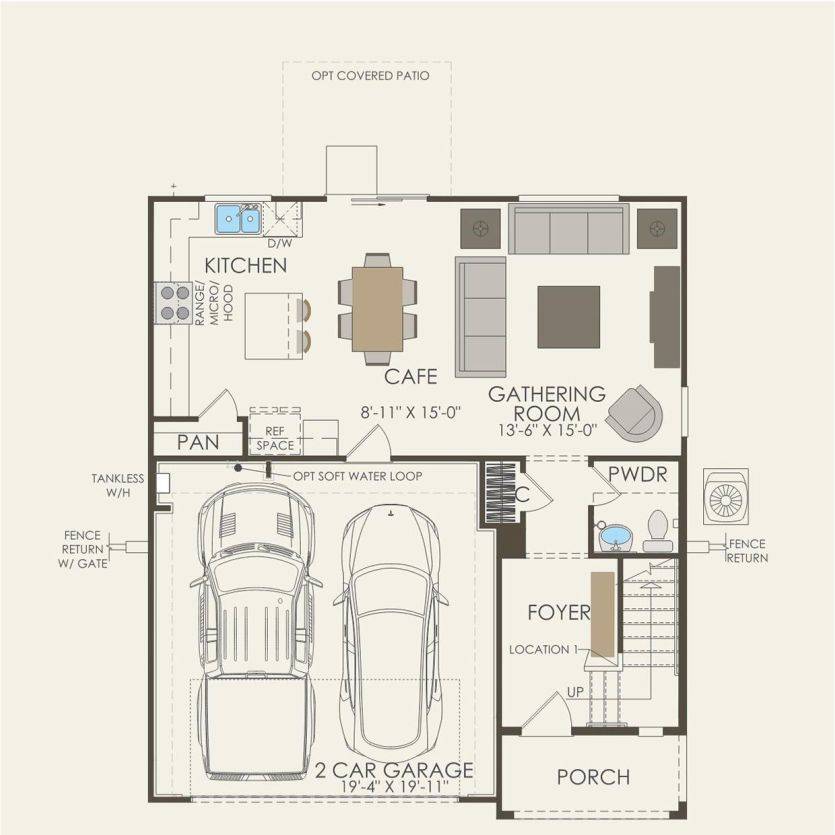 First Floor 3 br / 2.5 ba