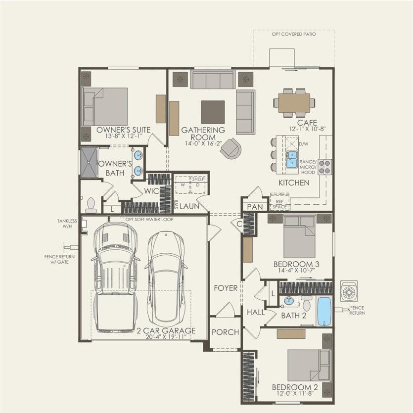 First Floor 3 br / 2 ba