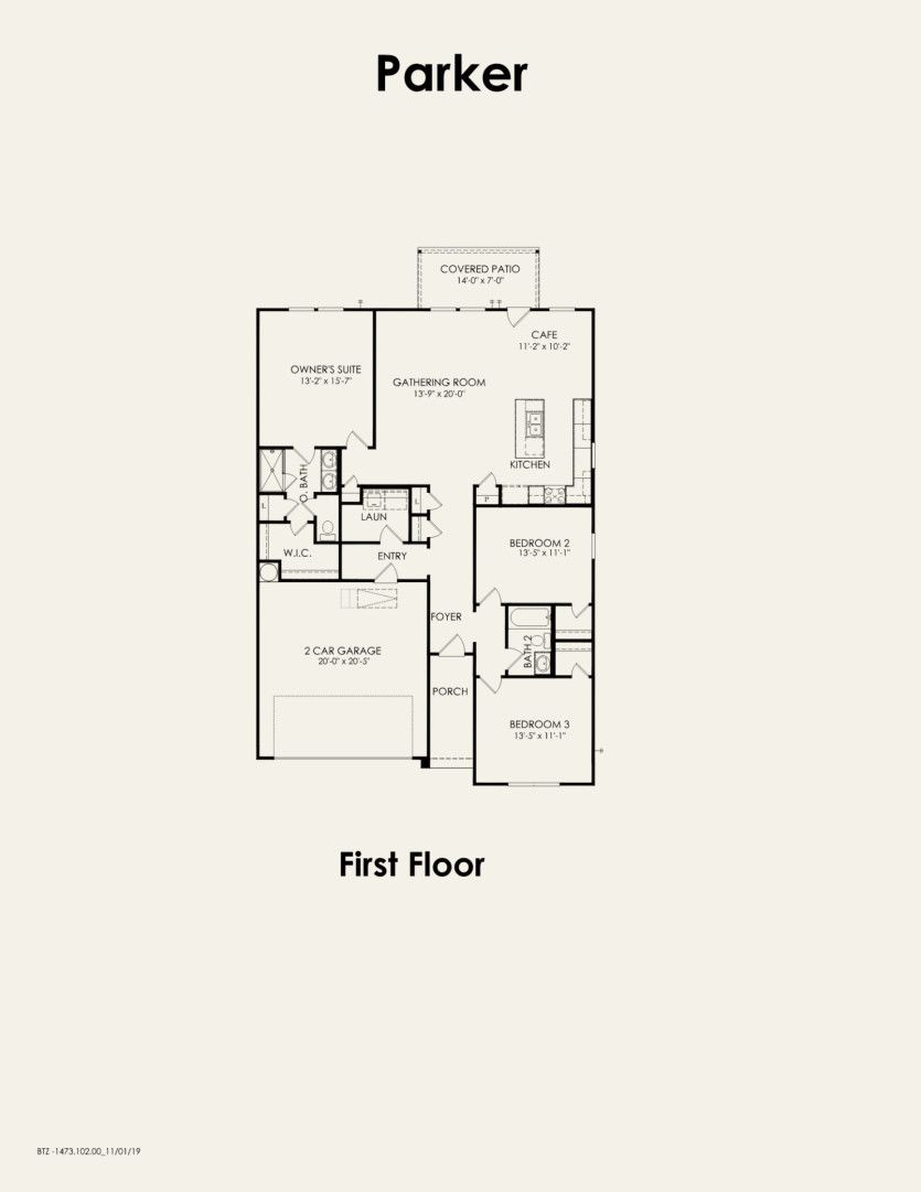 First Floor 3 br / 2 ba