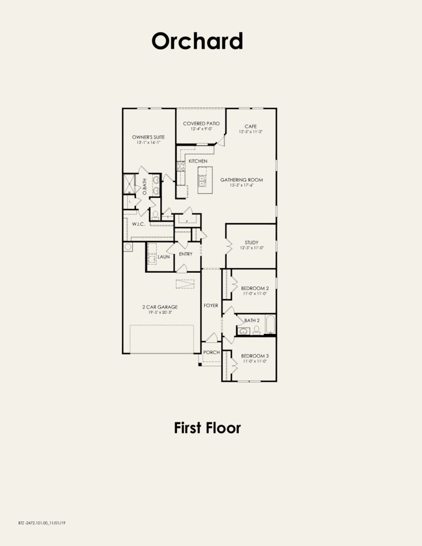 First Floor 3 br / 2 ba