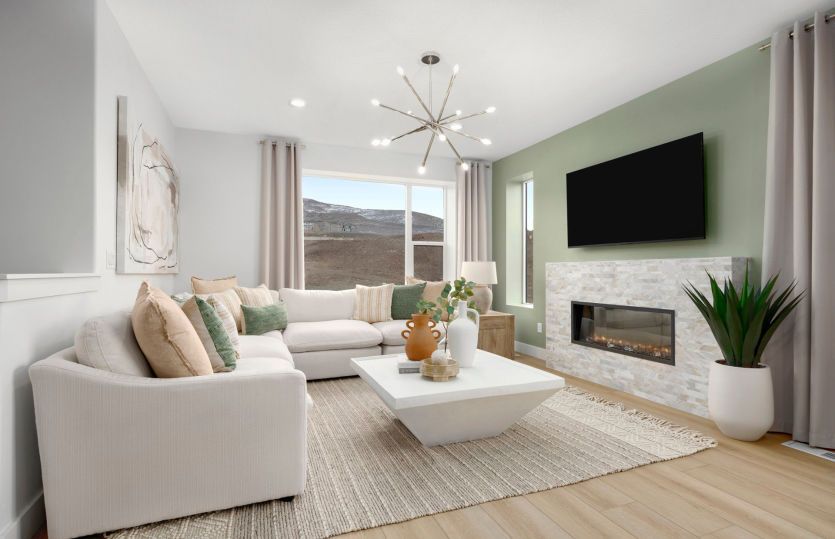Gathering Room with Fireplace