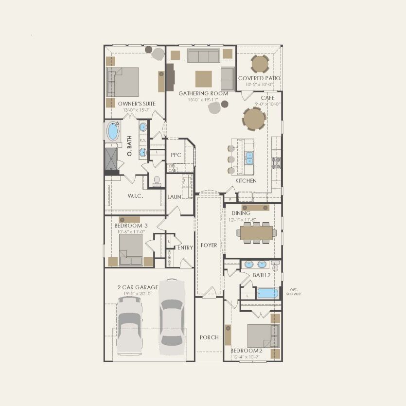 First Floor 3 br / 2 ba