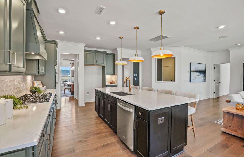 Spacious Kitchen with an Island