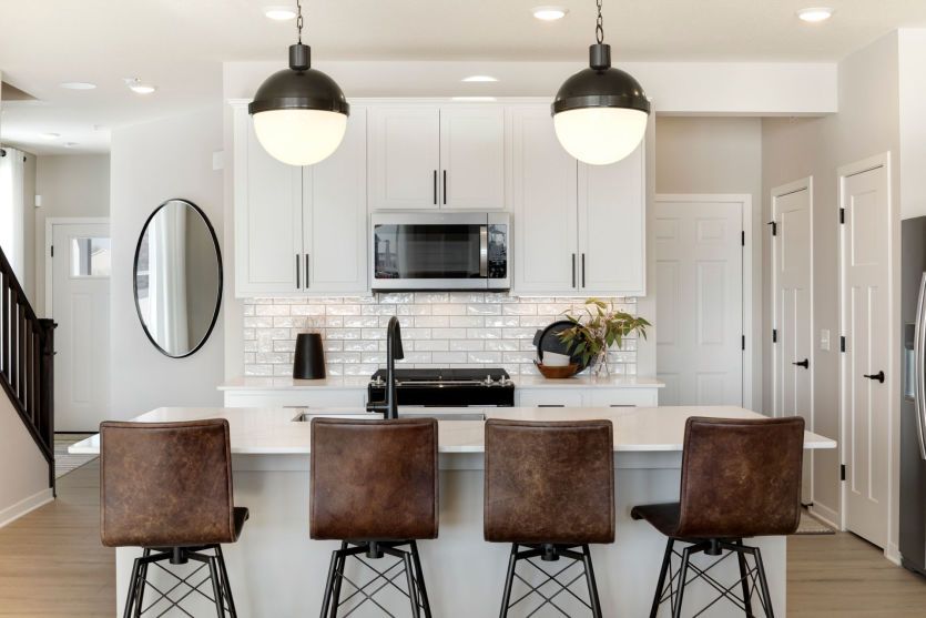 Kitchen Island with Barstools