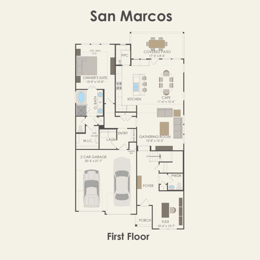 First Floor 4 br / 2.5 ba