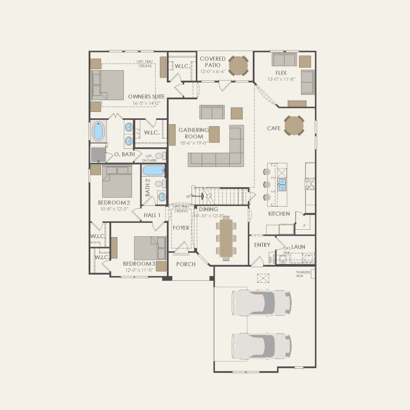 First Floor 4 br / 3 ba