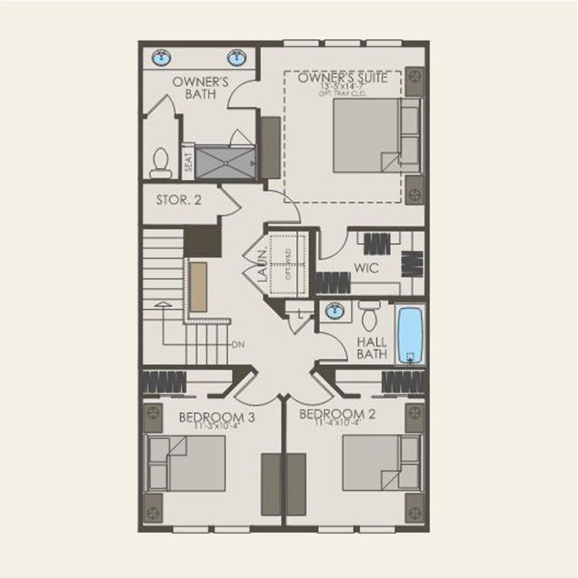 Third Floor 3 br / 2.5 ba