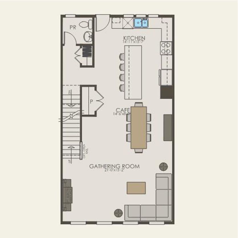 Second Floor 3 br / 2.5 ba