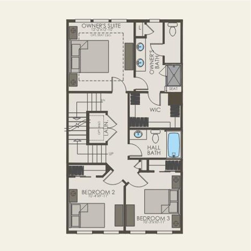 Third Floor 3 br / 2.5 ba