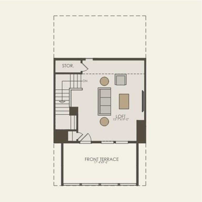 Fourth Floor 3 br / 2.5 ba