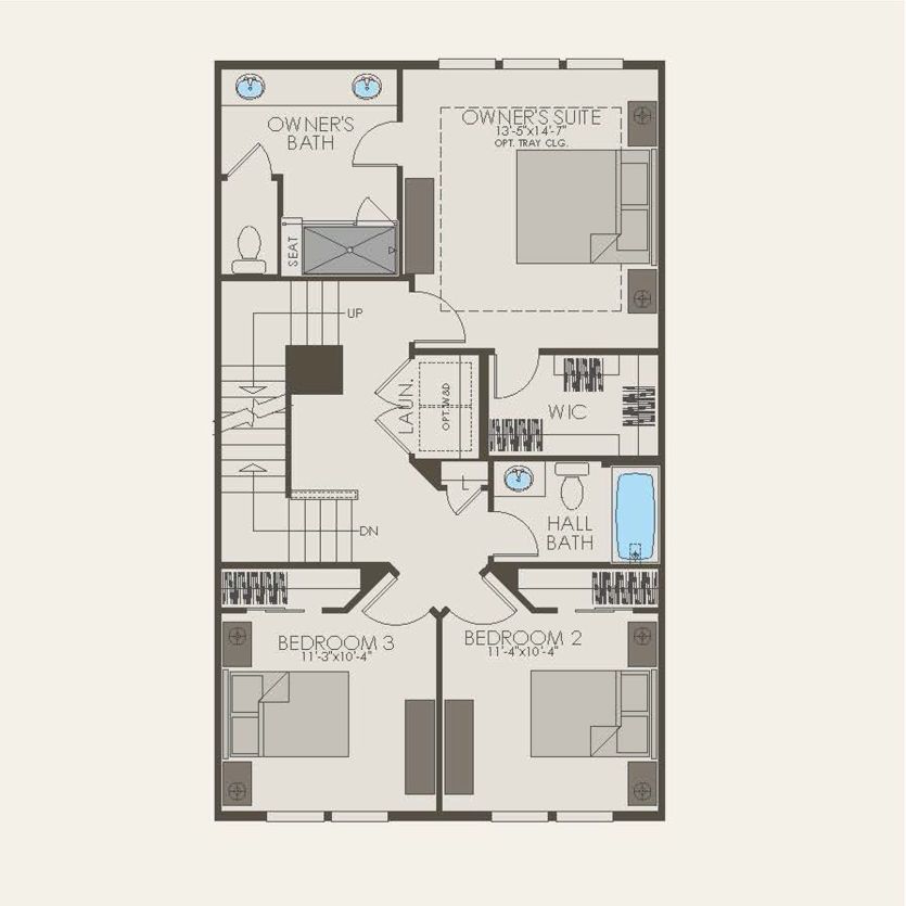 Third Floor 3 br / 2.5 ba