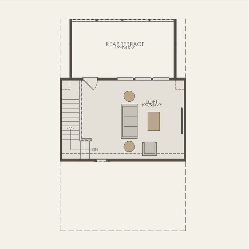 Fourth Floor 3 br / 2.5 ba