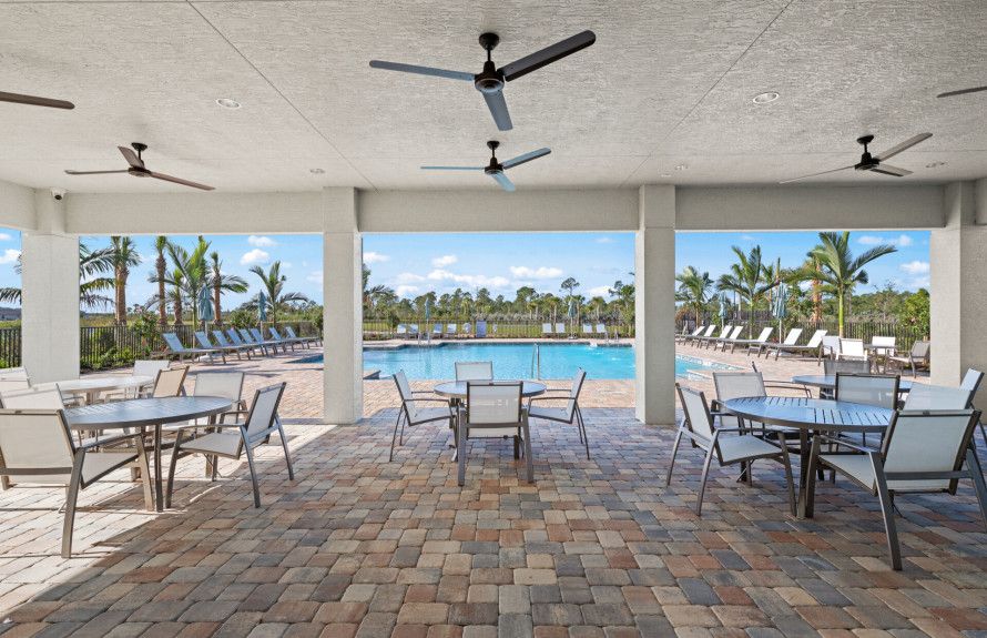 Covered Poolside Seating